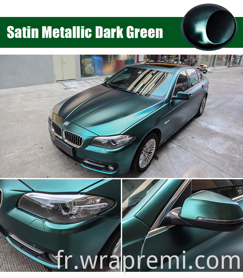 Satin Metallic Dark Green